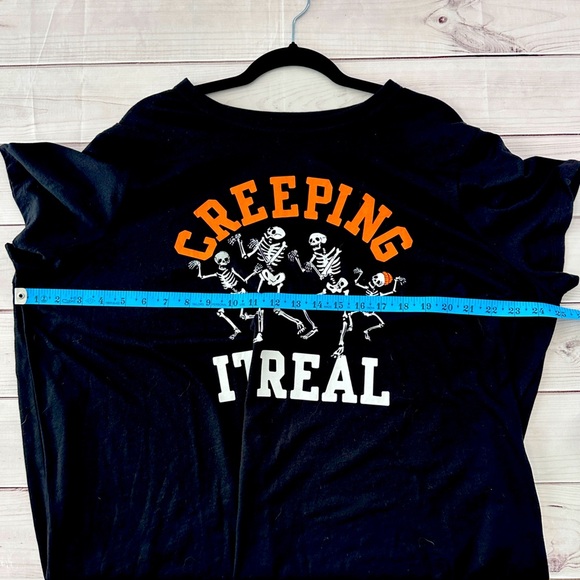 Old Navy Black Creeping It Real T-Shirt Size XXL - Picture 4 of 4